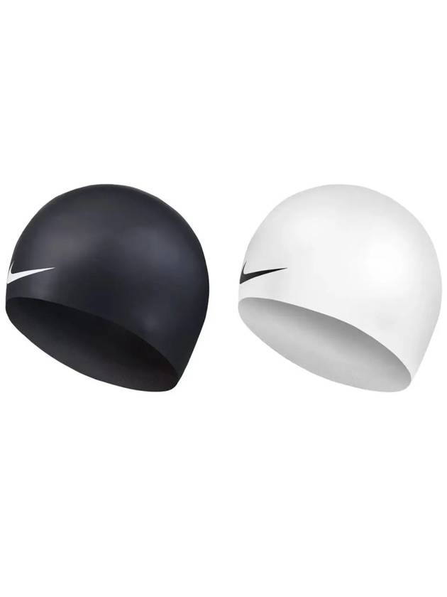 나이키 수모 돔 실리콘 스윔 수영모자 블랙 화이트