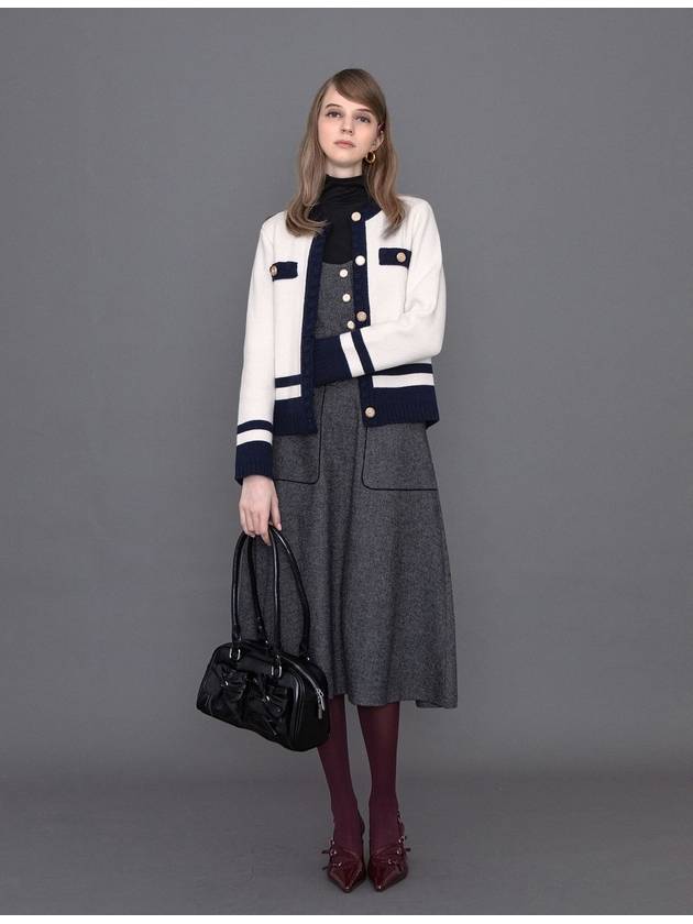 페리메라 브리오니 울 캐시미어 니트 자켓 아이보리