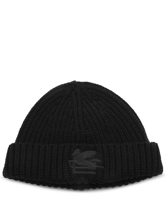 23 F W 에트로 블랙 울 로고 비니 모자 1D00892461 B0480477329