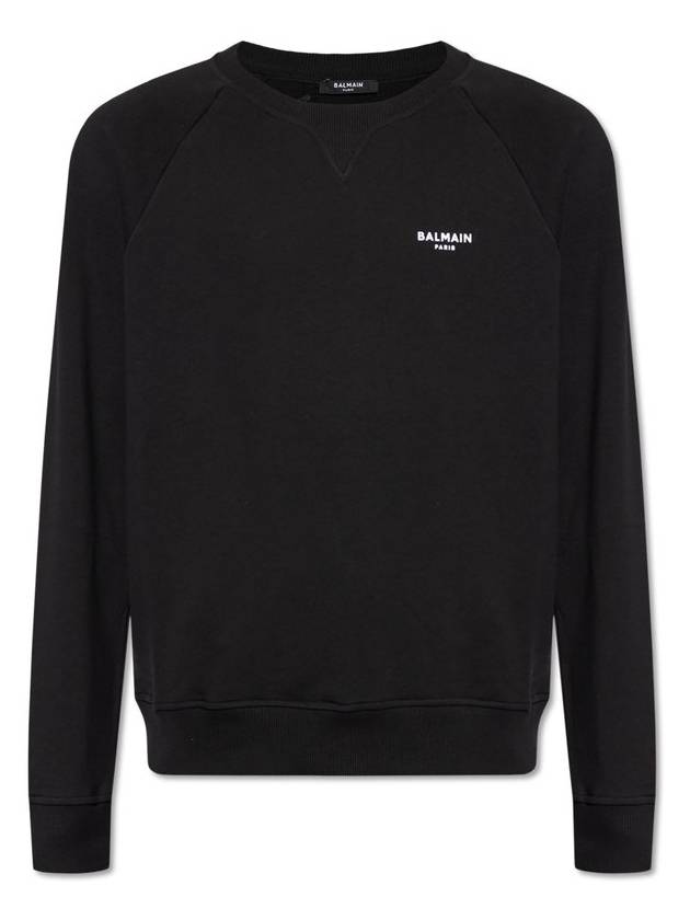 Balmain 로고 디테일 크루넥 스웨트셔츠