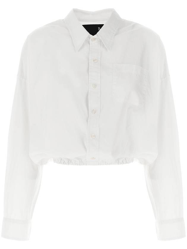 R13 크로스오버 버블 셔츠 화이트