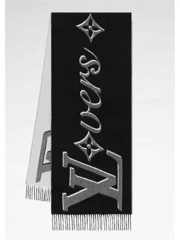 루이비통 LV 러버스 스카프 블랙