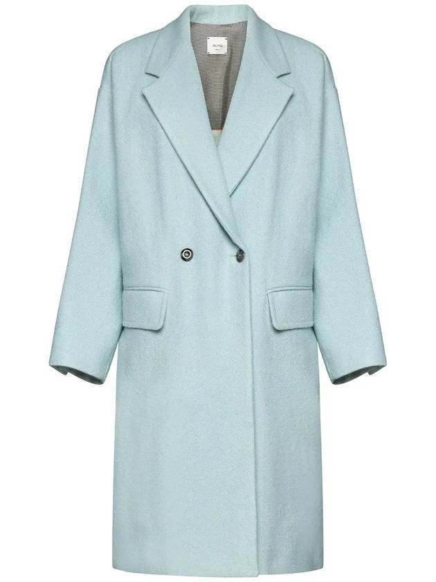 Alysi 플랩 포켓 더블 브레스티드 코트 153904A3039_BRINA