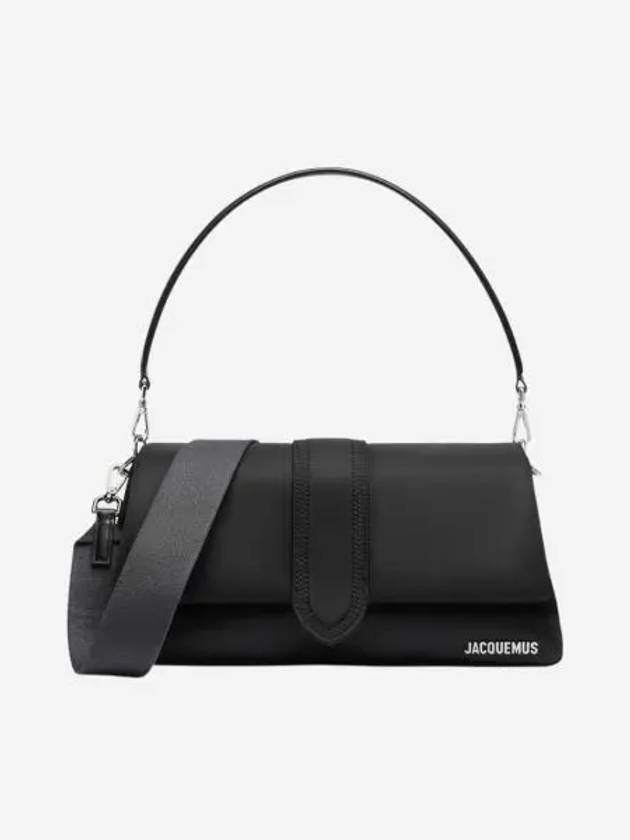 자크뮈스 르 밤비무 나일론 퍼프 나일론 플랩 백 블랙 Jacquemus Le Bambimou Nylon Puffed Nylon Flap Bag Black