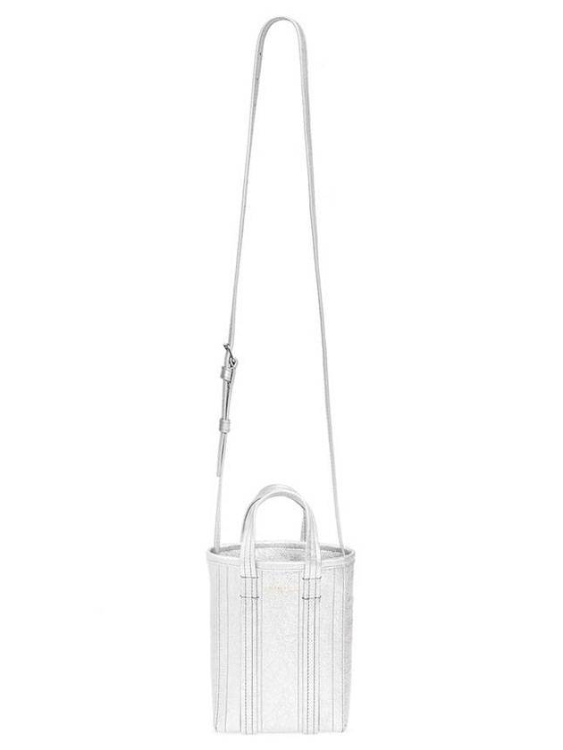 발렌시아가 램스킨 폰 파우치 미니 백 실버