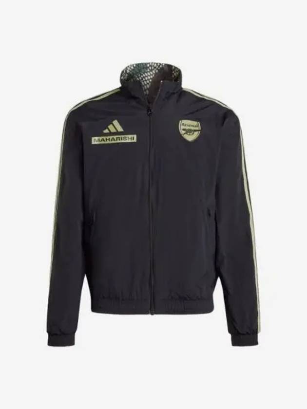 아디다스 x 아스날 x 마하리시 앤섬 자켓 블랙 텐트 그린 US Adidas x Arsenal x Maharishi Anthem Jacket Black Tent Green US Sizing