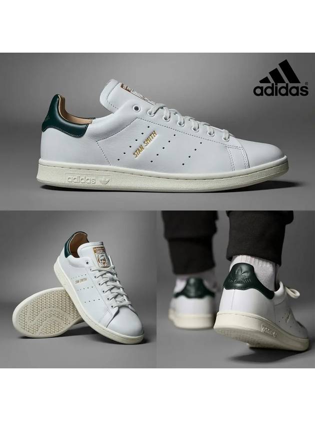 아디다스 운동화 스탠 스미스 럭스 가죽 스니커즈 신발 화이트그린
