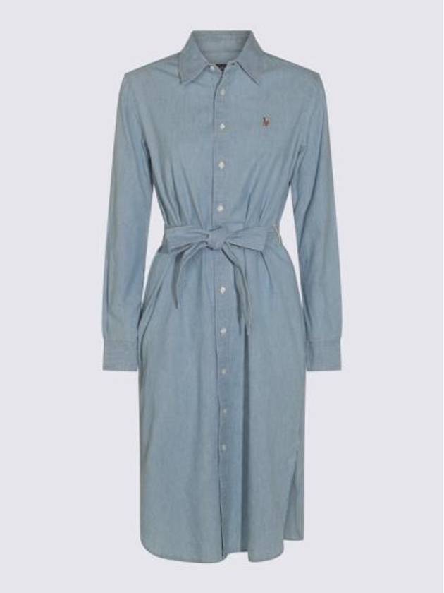 25SS 폴로 랄프로렌 미디 원피스 211963464001 BLUE