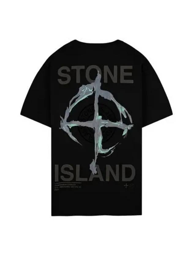 스톤 아일랜드 2NS85 마블 쓰리 티셔츠 블랙 21SS Stone Island 2NS85 Marble Three T Shirt Black 21SS