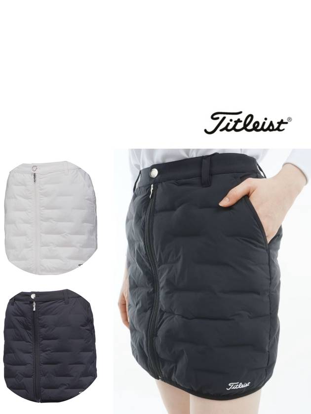 타이틀리스트 2025년 골프웨어 경량패딩소재 접결 스커트 치마 여성용 TLPWC766J