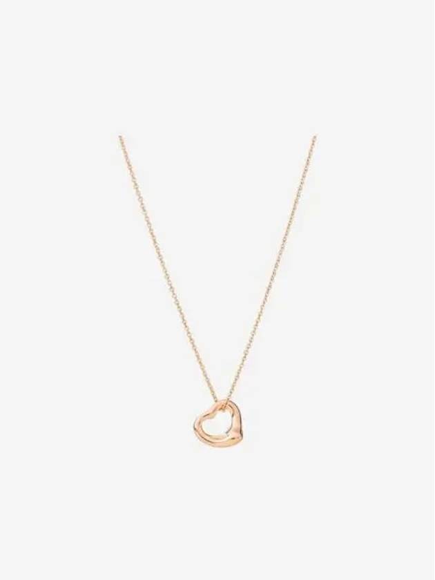티파니 앤 코 엘사 퍼레티 오픈 하트 펜던트 11mm 로즈 골드 Tiffany & Co. Elsa Peretti Open Heart Pendant 11mm Rose Gold