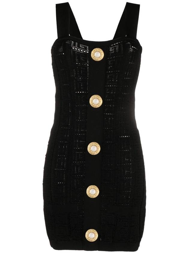 23 F W 발망 모노그램 니트 미니 드레스 BF1R2265KE680PA B0710502055