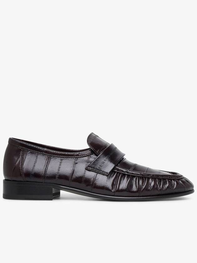 Soft brown eel loafers