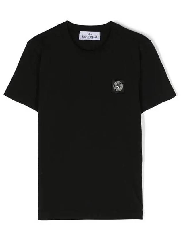 24SS 스톤키즈 6 10 로고패치 반팔티셔츠 블랙