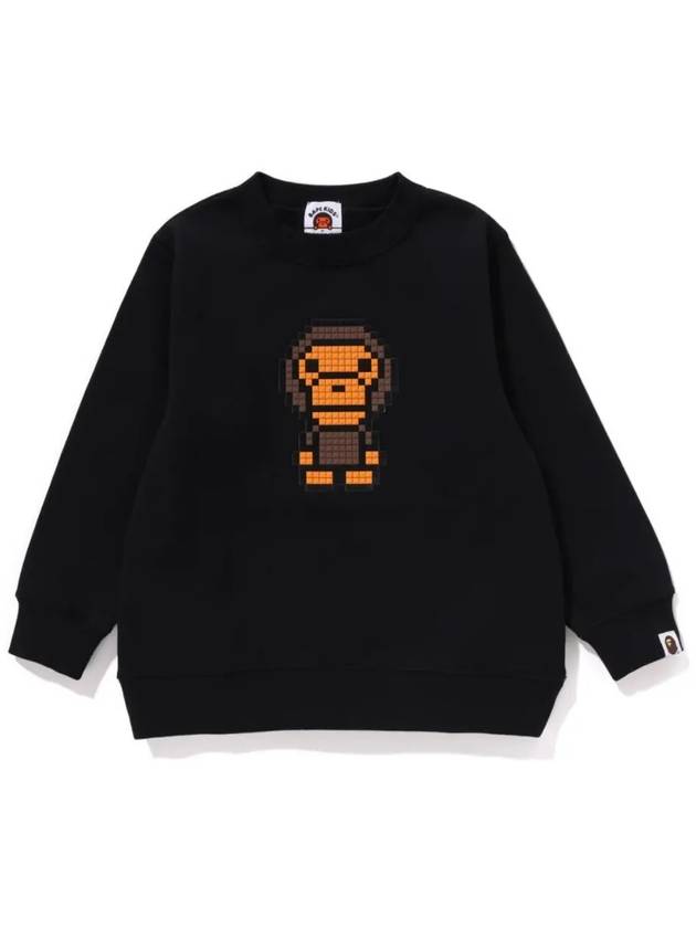 베이프 키즈 긴팔티 BABY MILO BLOCK CREWNECK SWEATSHIRT 2K80 313 006