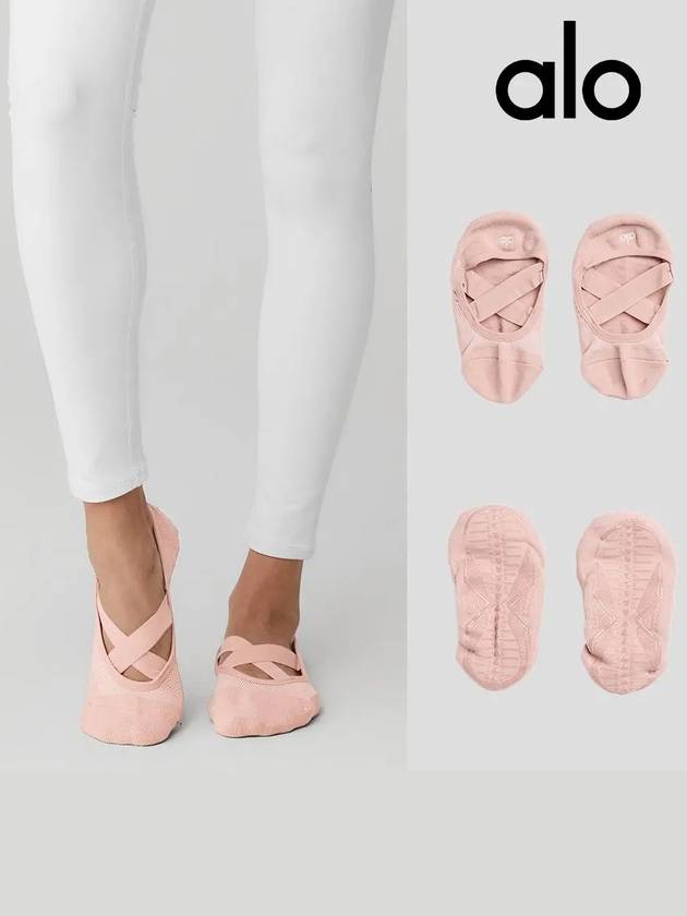 alo 알로 요가 피벗 바레 삭스 양말 핑크