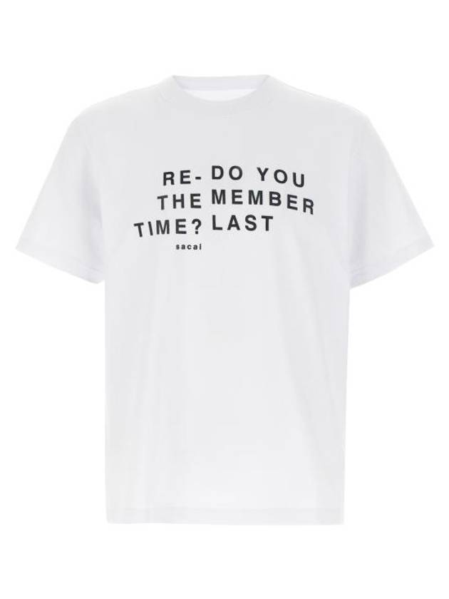 25SS 사카이 반팔 티셔츠 250977S101 White