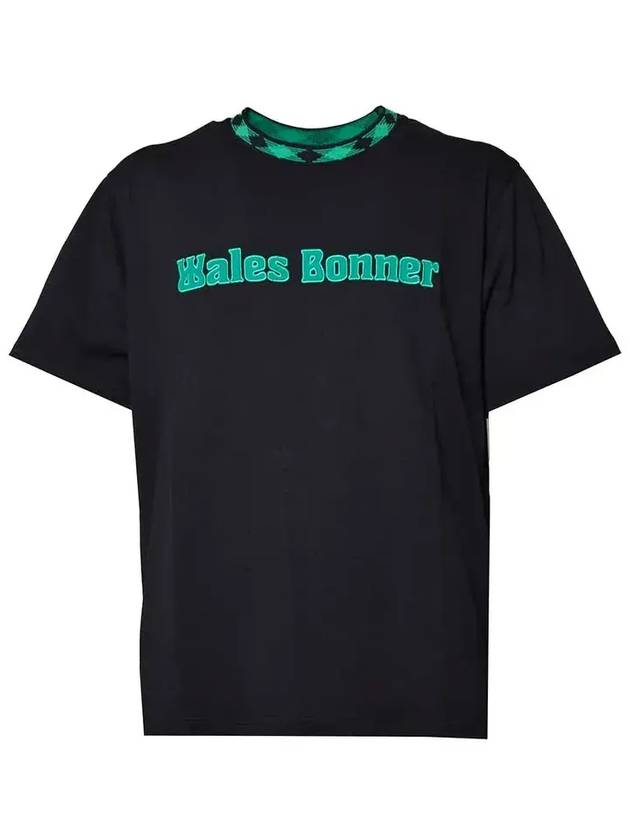 Wales Bonner 로고 패치 크루넥 티셔츠 MS24JE16JE01_900