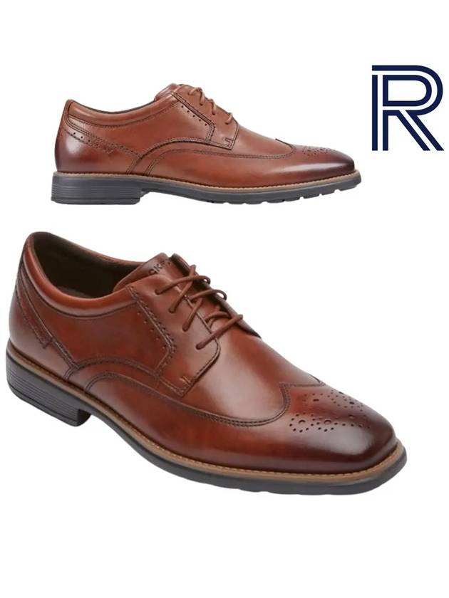 락포트 남성화 토탈모션 넥스트젠 윙팁 구두 신발 브라운