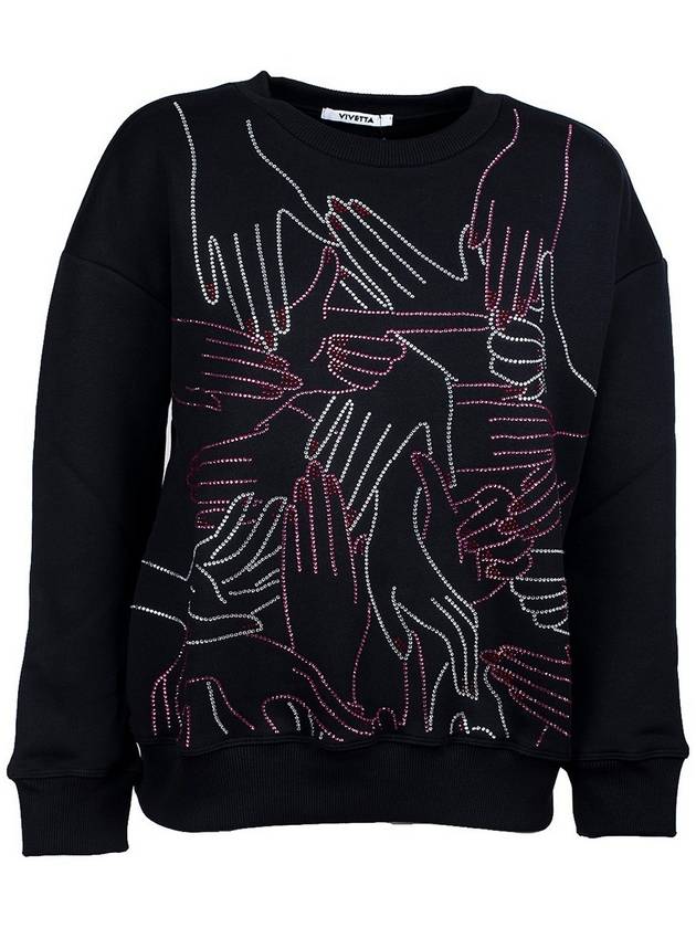 Vivetta Mani crystal sweatshirt