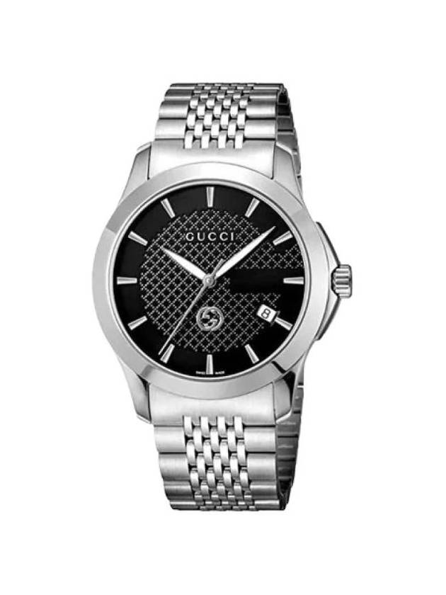 구찌 G 타임리스 쿼츠 38mm 스틸 블랙 YA1264106