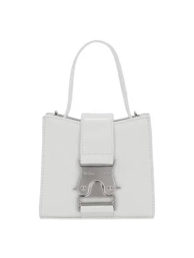 마뗑킴 스퀘어 미니 레더 버클 백 아이보리 Matin Kim Square Mini Leather Buckle Bag Ivory