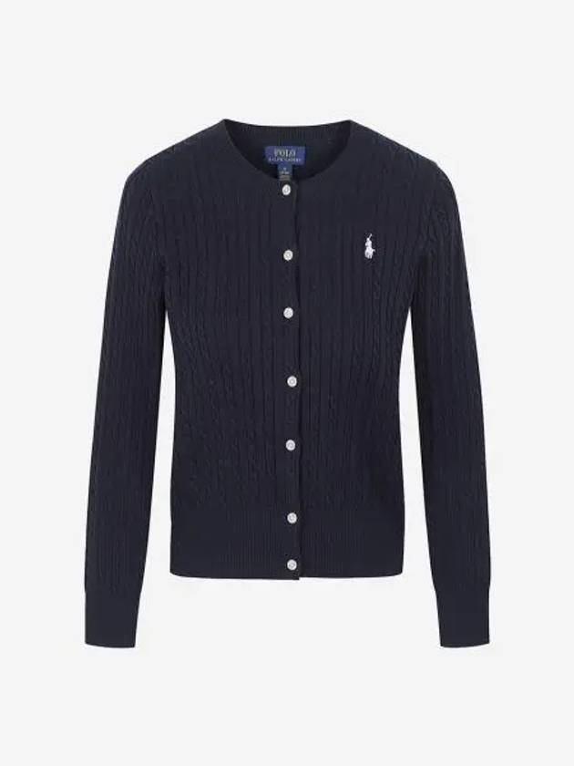 폴로 랄프 로렌 칠드런 미니 케이블 코튼 가디건 헌터 네이비 30%적립 Polo Ralph Lauren Children Mini Cable Cotton Cardigan Hunter Navy