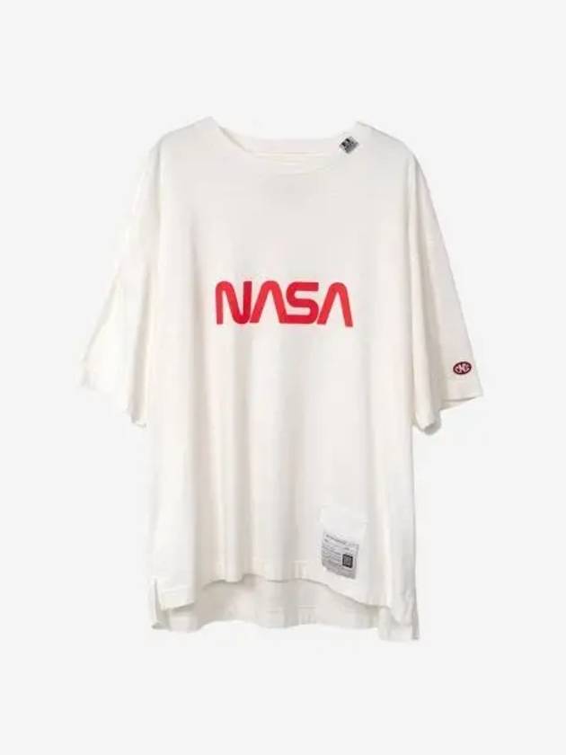 메종 미하라 야스히로 나사 프린티드 티셔츠 화이트 Maison Mihara Yasuhiro NASA Printed T Shirt White