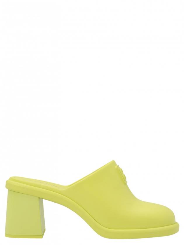 미우미우 엠보스드 로고 뮬 그린