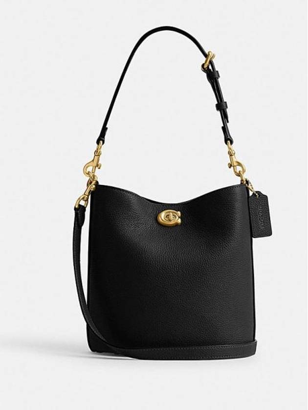 코치 윌로우 19 버킷 백 블랙