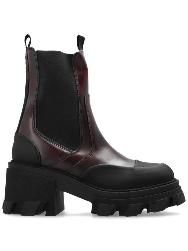 Ganni Eco Leather Chelsea Boots  Women's  Burgundy