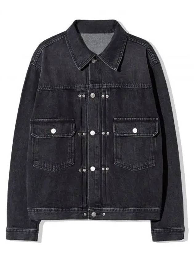 KND RIVETED 2ND TYPE DENIM JACKET BLACK