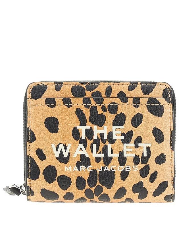 MARC JACOBS Cheetah print leather mini compact wallet