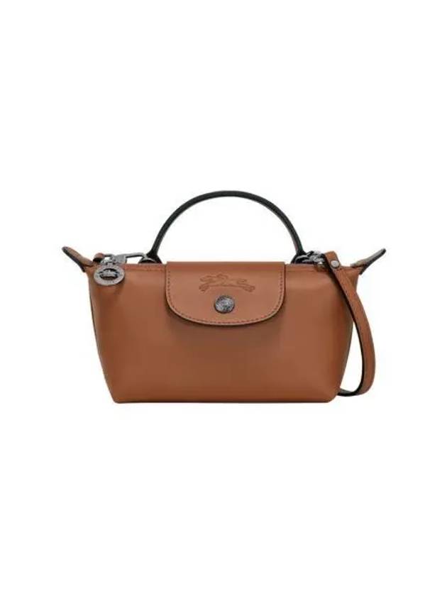 롱샴 르 플리아쥬 엑스트라 XS 레더 파우치 코냑 Longchamp Le Pliage Xtra XS Leahter Pouch Cognac