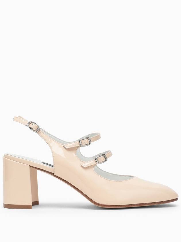 Pale Pink Patent Leather Slingback Mary Janes