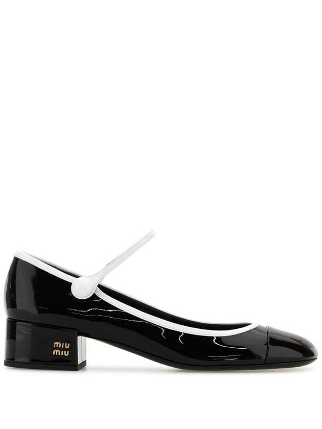 미우미우 Black leather pumps 5I435EFA03506E F0967
