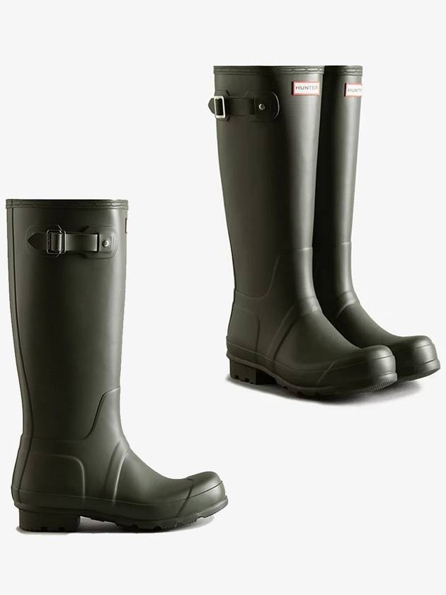 헌터 남성 오리지널 톨 레인 부츠 장화 올리브