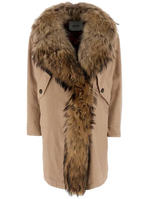 바자르 디럭스 퍼 트리밍 버튼업 파카 S9373811_381