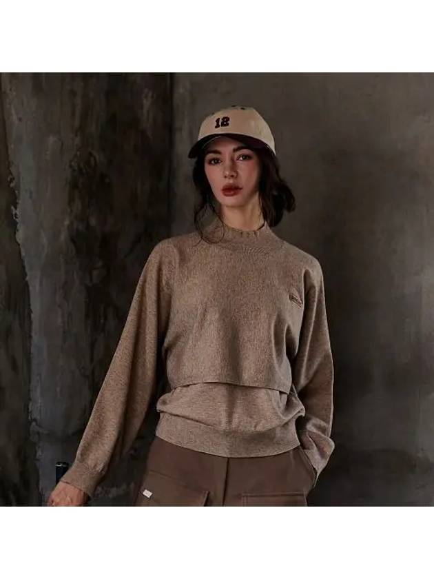 더블 하이넥 브라운