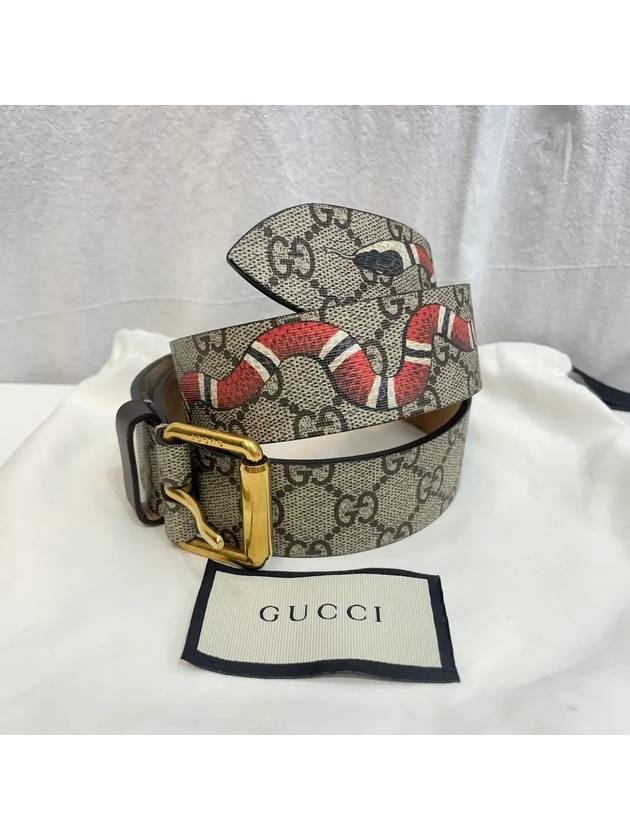 구찌 434520 GG 킹스네이크 벨트 90 36