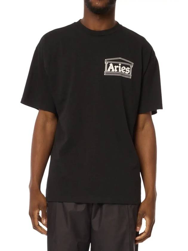 Aries 로고 프린트 크루넥 티셔츠 AR6000701_None