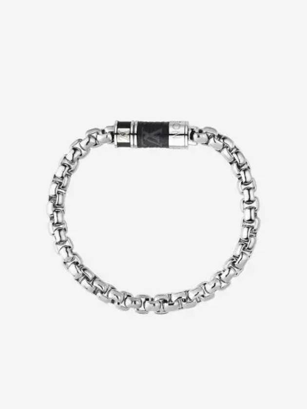 루이비통 모노그램 체인 브레이슬릿 그레이 Louis Vuitton Monogram Chain Bracelet Grey
