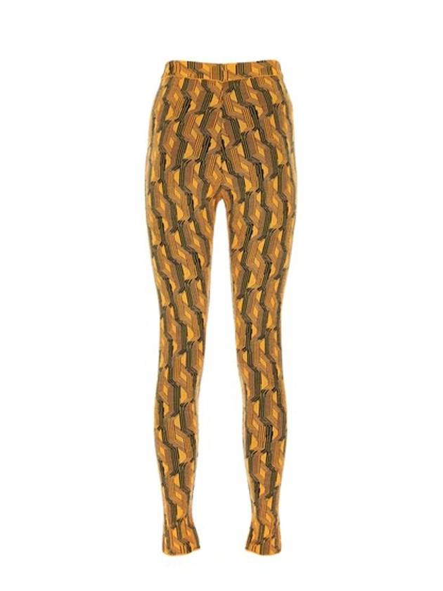 프라다 울 블렌드 자카드 패턴 레깅스