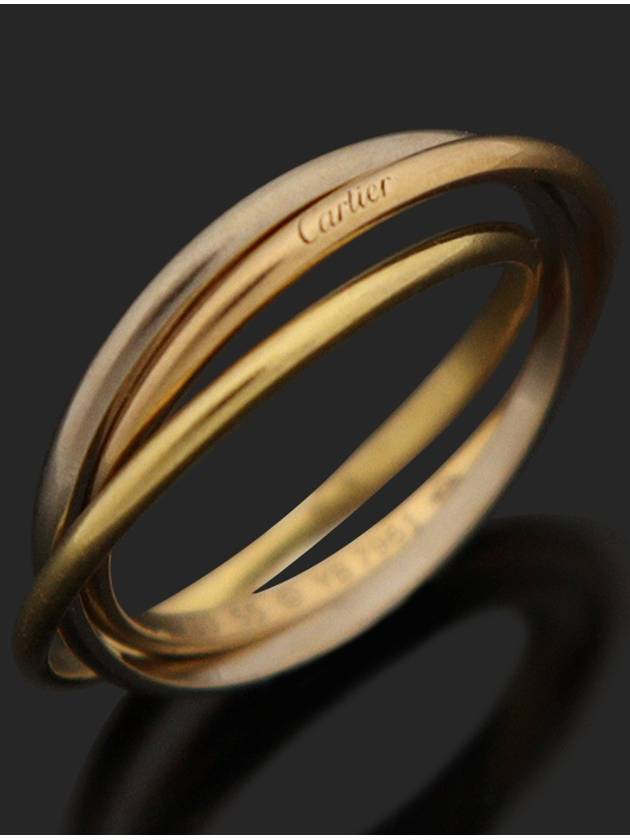 Cartier 까르띠에 B4088955 18K 3색 골드 XS 트리니티 링 반지 55호