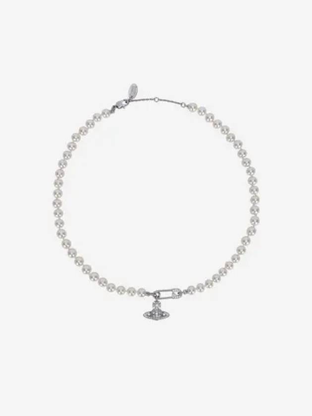 비비안 웨스트우드 루크리스 펄 네클리스 실버 Vivienne Westwood Lucrece Pearl Necklace Silver