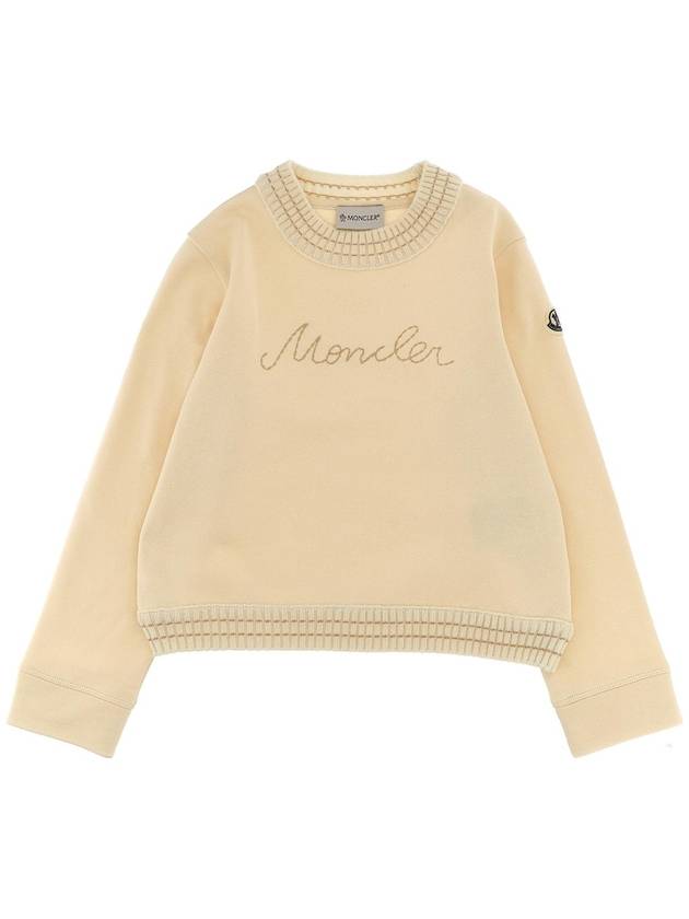 MONCLER ENFANT 8G00012899PS050 로고 자수 스웨트셔츠