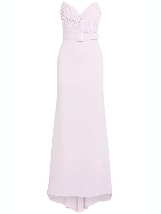 STRAPLESS TWISTED BODICE GOWN