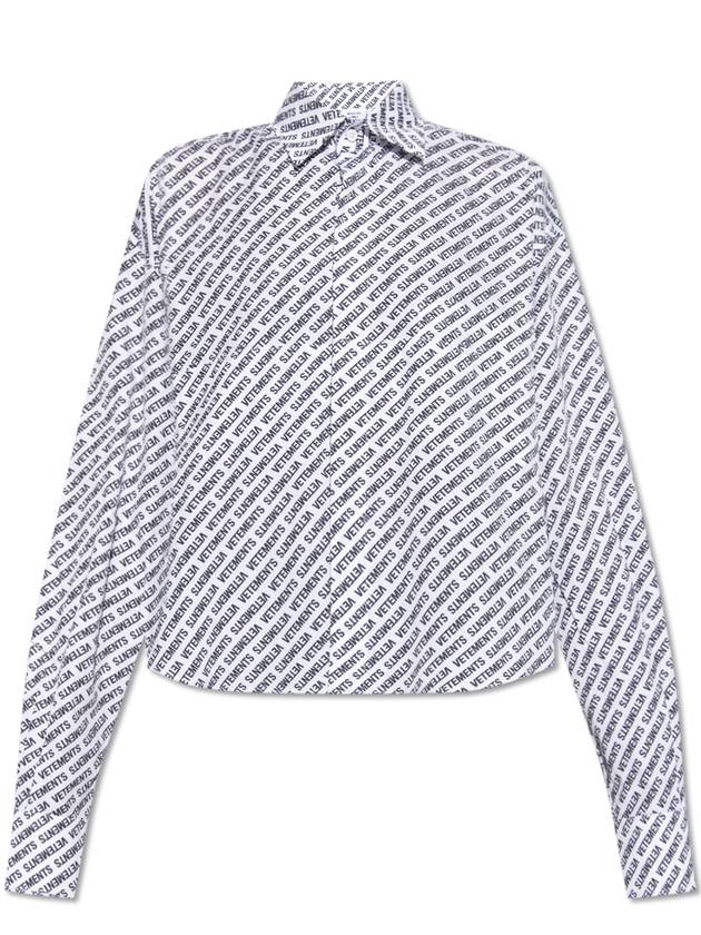 베트멍 여성 VETEMENTS Oversize Shirt  Women's  White