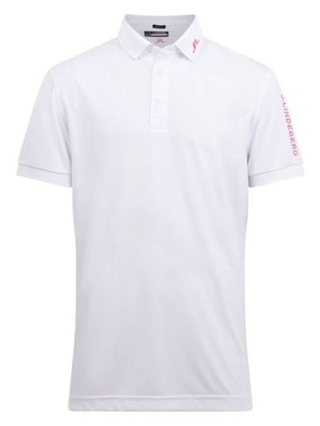 제이린드버그 테크 레귤러핏 반팔 PK 셔츠 화이트