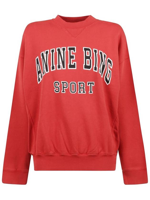 아니네 빙 재시 로고 프린트 스웨트셔츠